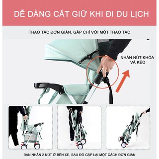 Xe đẩy em bé 2 chiều cao cấp Haowei T305