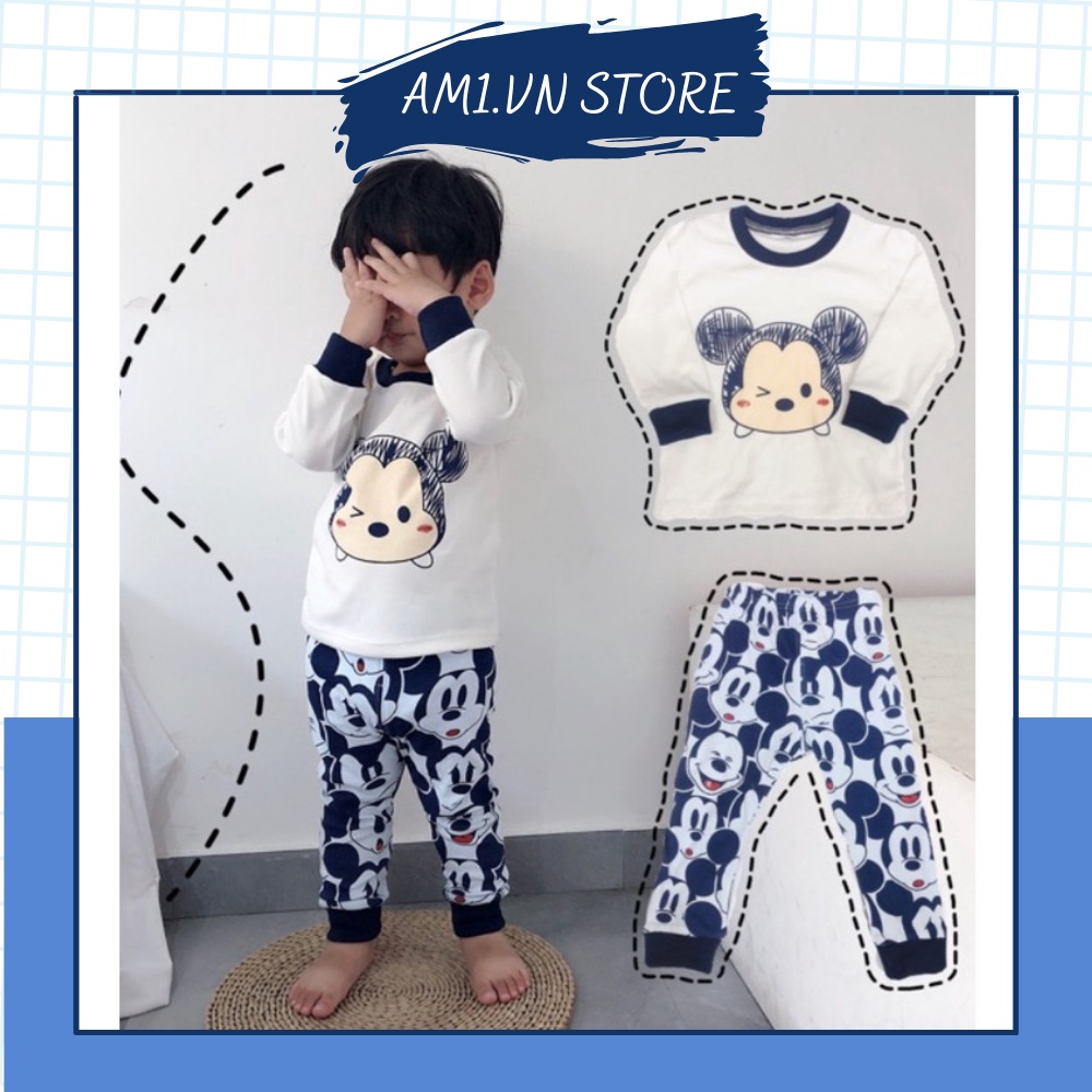 Đồ bộ dài tay bé trai và đồ bộ dài tay bé gái TTR76