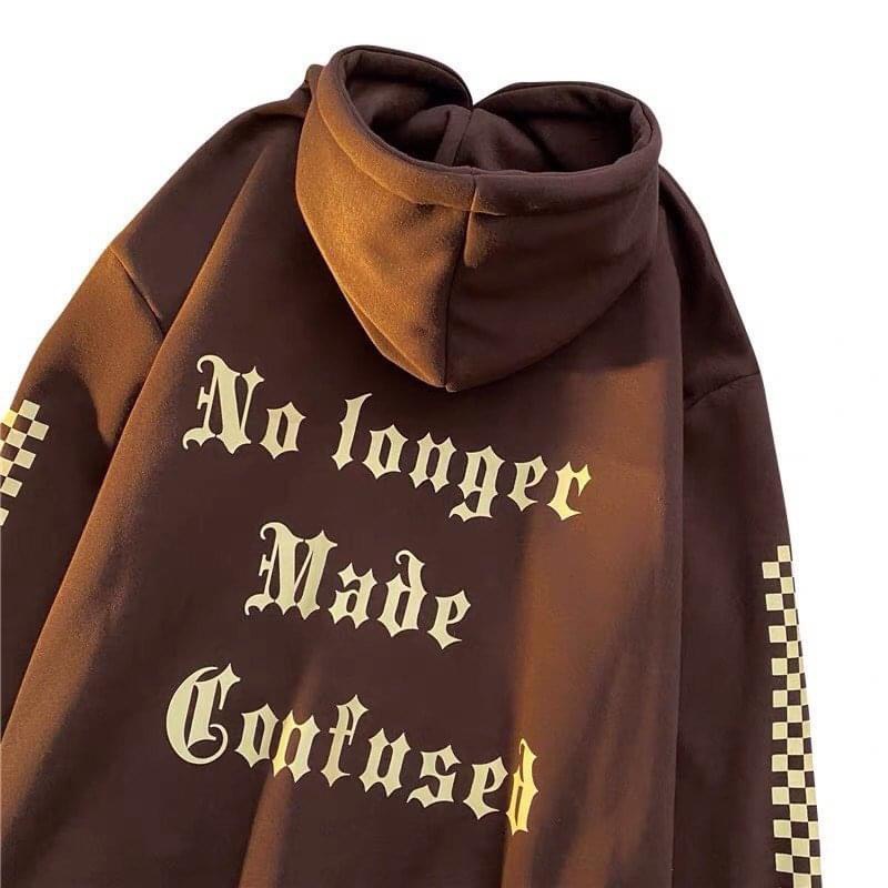 Hoodie tay caro 4 màu trơn basic vintage nam nữ  Dáng suông hàn quốc oversize 65kg dài tay vintage unisex