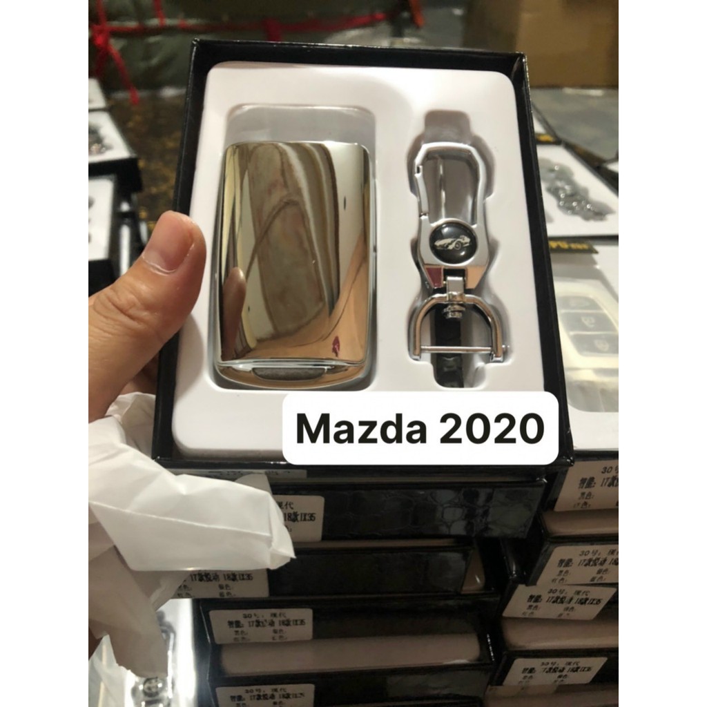 Ốp Chia Khóa Tráng Gương Xe Mazda 3 2020 2021... kèm móc treo