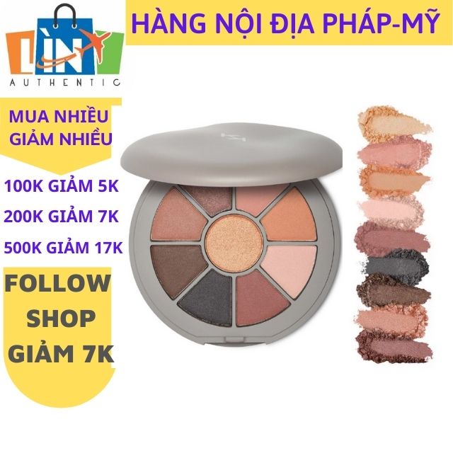 [An toàn mẹ bầu] Bảng phấn mắt 9 màu KIKO Konscious Vegan Eyeshadow Palette hàng Ý dòng hữu cơ đôi mắt tan chảy ánh kim