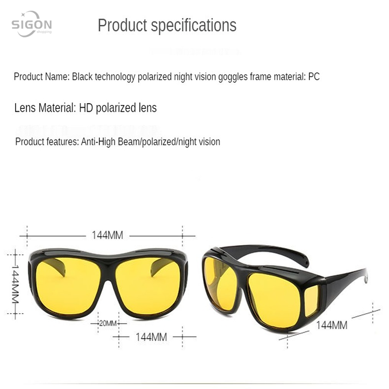 Kính râm chống tia UV chuyên nghiệp chất lượng cao khi lái xe