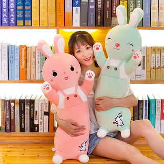Thỏ Nhồi Bông Xinh Xắn Đáng Yêu Làm Quà Sinh Nhật Cho Bé Gái
