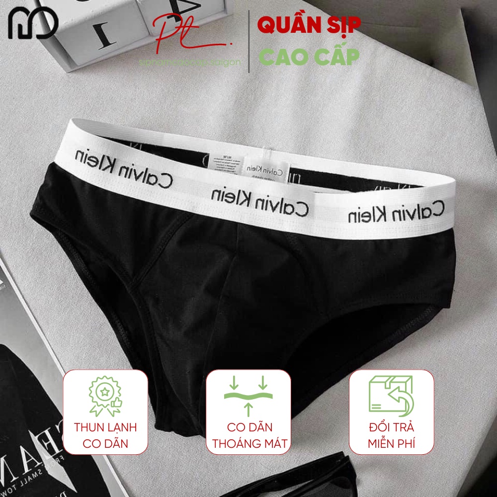 Sịp nam tam giác CK ⚡ CAO CẤP ⚡ Quần sịp nam form briefs, chất thun lạnh co giãn 4 chiều mặc cực thoải mái