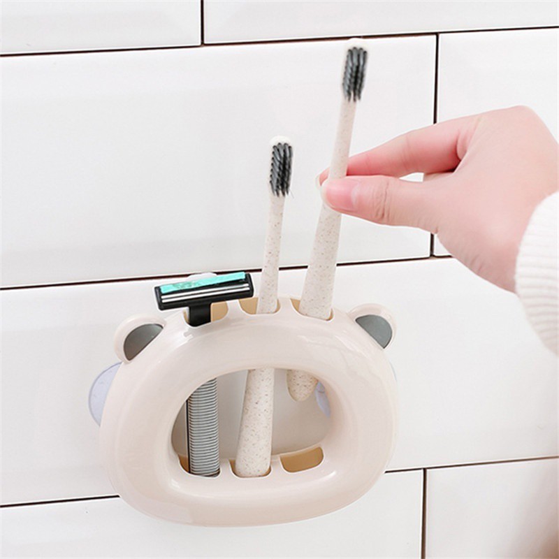 Giá đỡ để bàn chải đánh răng hình con gấu dễ thương
