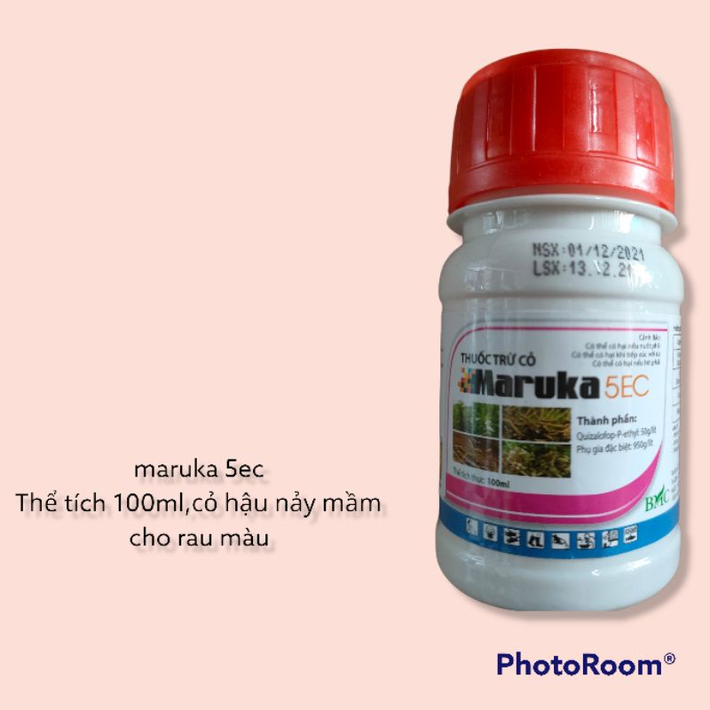 Sản phẩm diệt cỏ Maruka 5ec 100ml, hậu nảy mầm rau màu