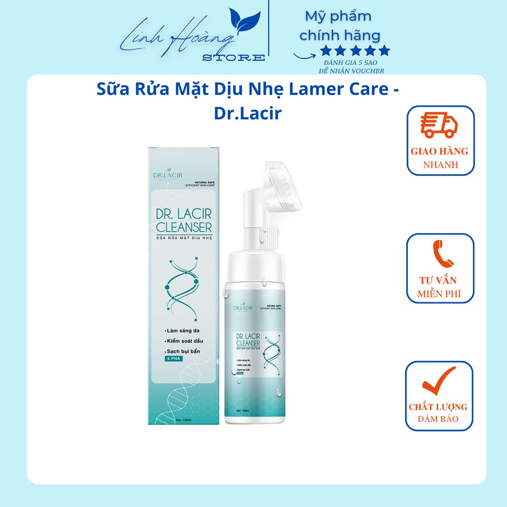 Sữa Rửa Mặt Trắng Da Dịu Nhẹ Lamer care Drlacir,Cho Da Nhạy Cảm,dành cho da nhạy cảm
