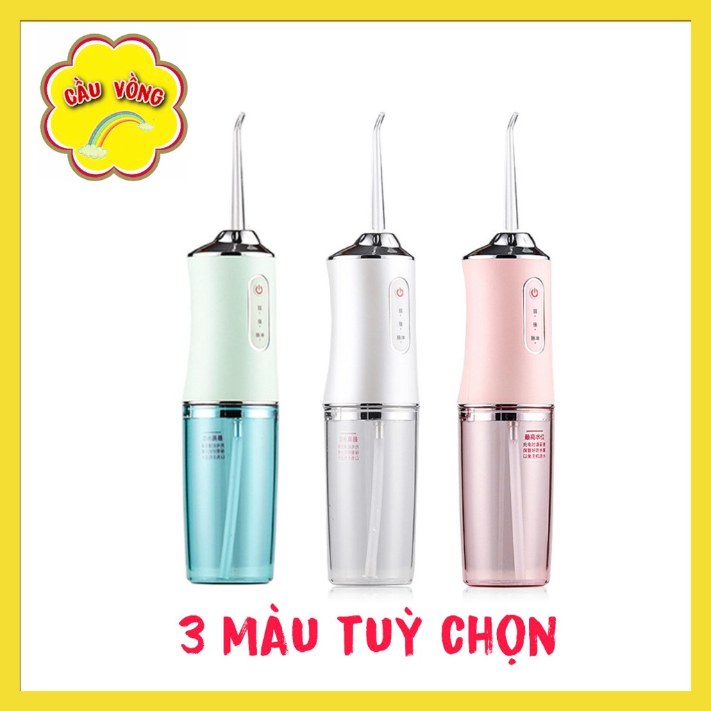 Máy Tăm Nước Cầm Tay Oral Irrigator - Tăm Nước Vệ Sinh Răng Miệng Siêu Sạch Bản Quốc Tế Chuẩn Châu Âu - 3 Chế Độ Xịt