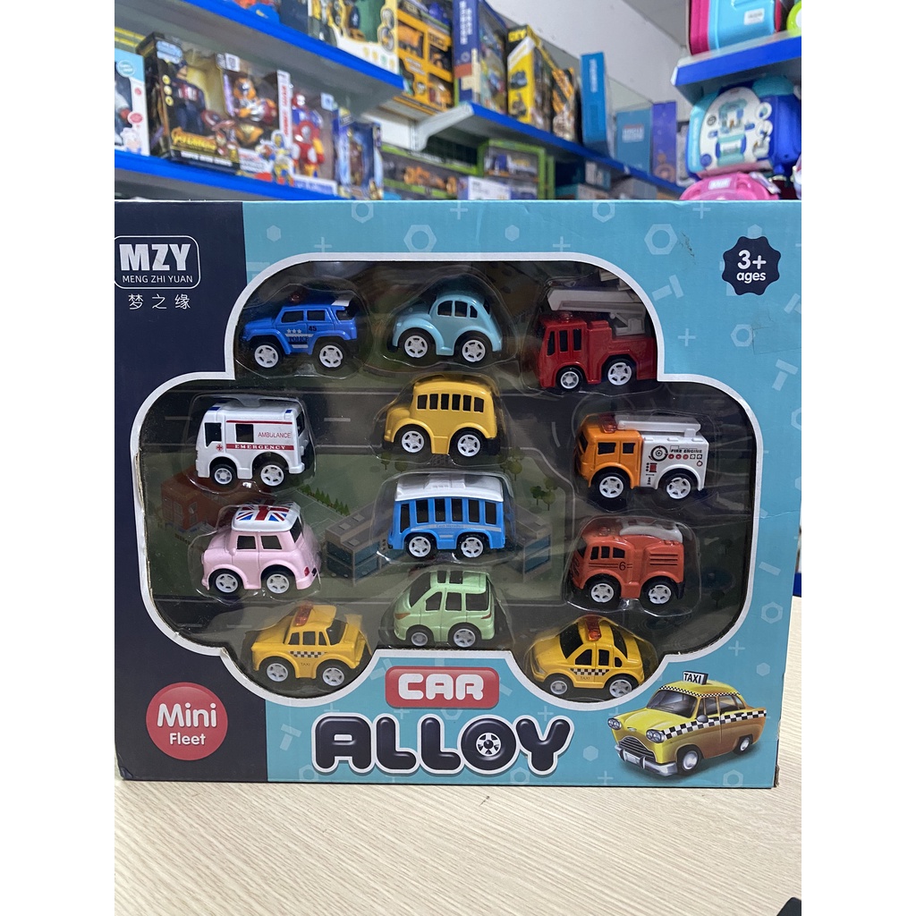 ĐỒ CHƠI TRẺ EM - BỘ 4 8 10 12 XE THÀNH PHỐ CHẠY ĐÀ CAO CẤP CHO BÉ