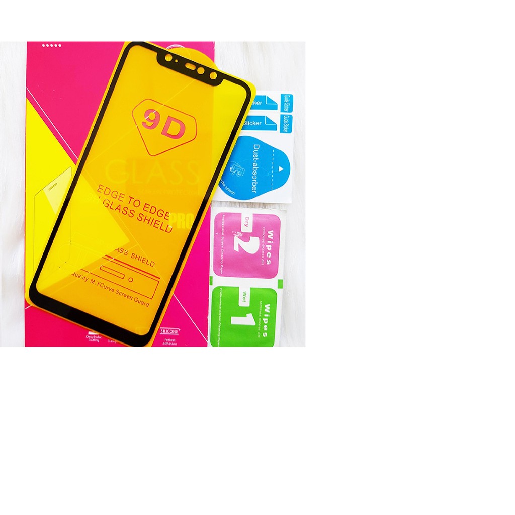 Kính cường lực 9D cho Xiaomi Redmi 6 Pro( Mi A2 Lite ), Note 6 Pro Full màn hình cao cấp