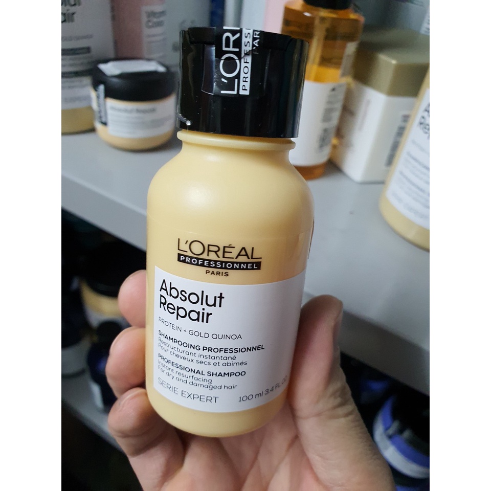 Bộ gội hấp du lịch Absolut repair Loreal 100ml + 75ml