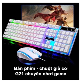 Bàn Phím Chuột Giả Cơ G21 - Chuyên game - Có đèn LED 7 màu - Cho máy tính, laptop