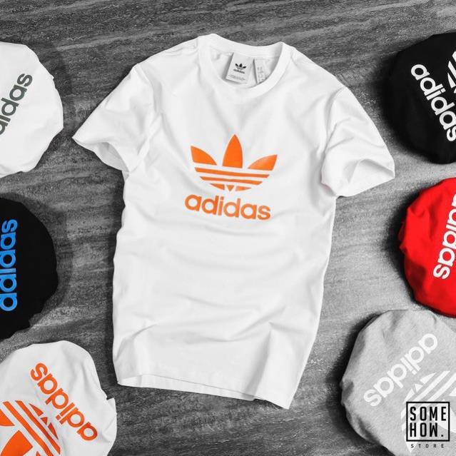 ÁO THUN NGẮN TAY KHÔNG CỔ BASIC NAM NỮ UNISEX CAO CẤP IN HÌNH ADI.DAS của KADINO, ÁO PHÔNG NGẮN TAY KHÔNG CỔ IN ADIDAS ་