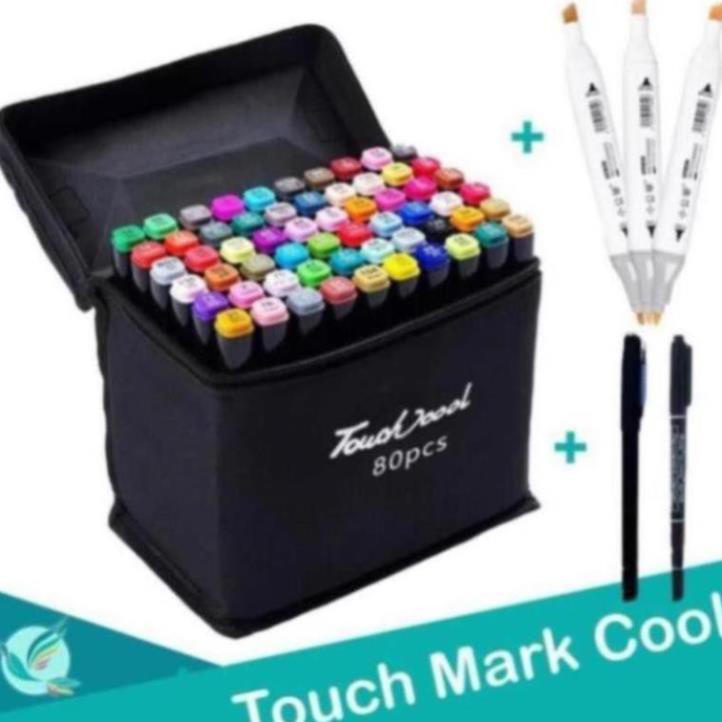Bút vẽ, Bút màu Marker TouchCool Túi Vải Bộ 30/60/80 màu