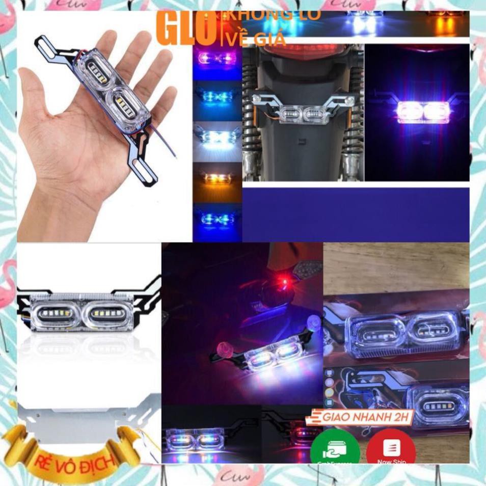 (Giá sỉ)  Đèn Led Police Gắn Biển Số, Đèn Cảnh Báo Phanh Chớp Xe Máy, Xe Điện  - M103