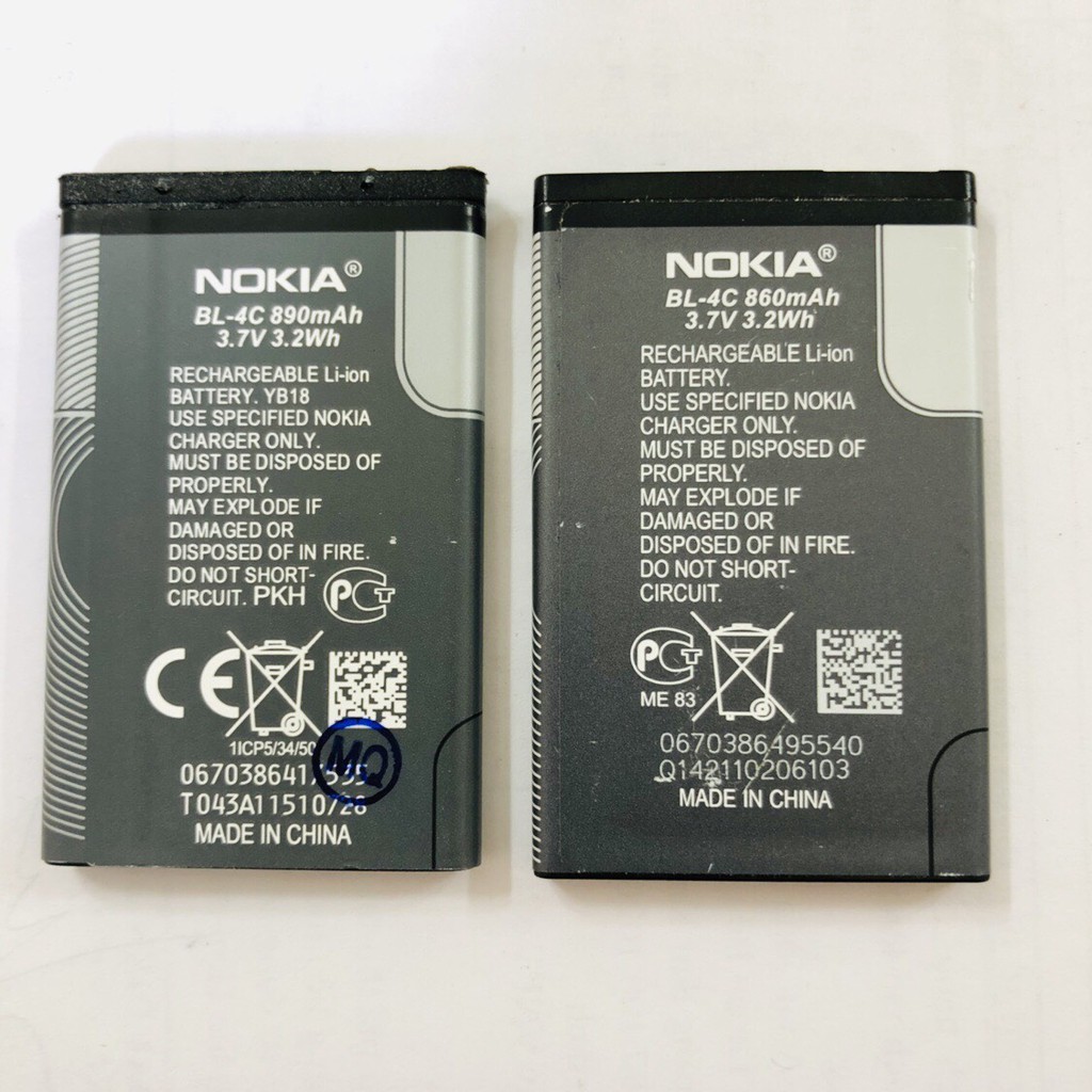 Pin Zin linh kiện Nokia 4C Chuẩn 890mAH