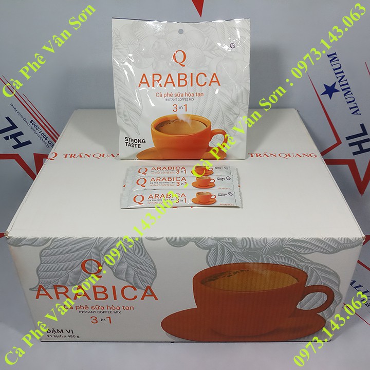 Cà phê sữa Arabica Trần Quang bịch 480g (24 gói dài * 20g)