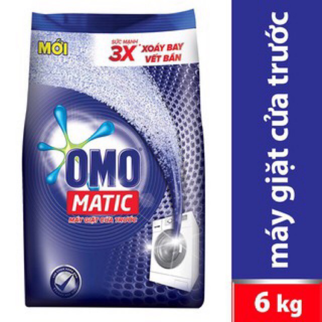 BỘT GIẶT OM0 MATIC 6KG - Cửa Trên+ Cửa Trước