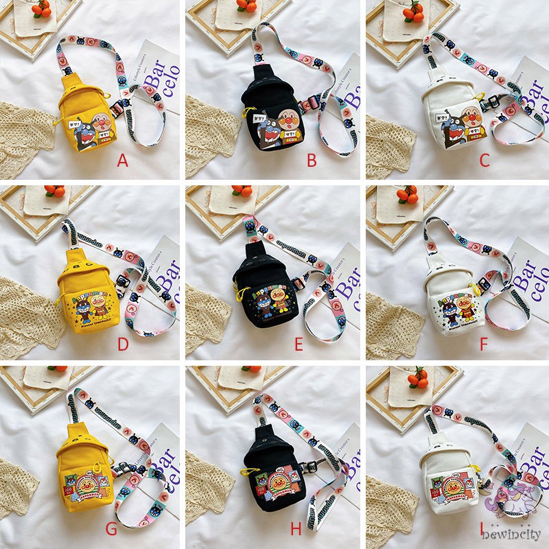 Túi Đeo Chéo In Họa Tiết Hoạt Hình Kiểu Nhật Bản Dễ Thương Cho Bé