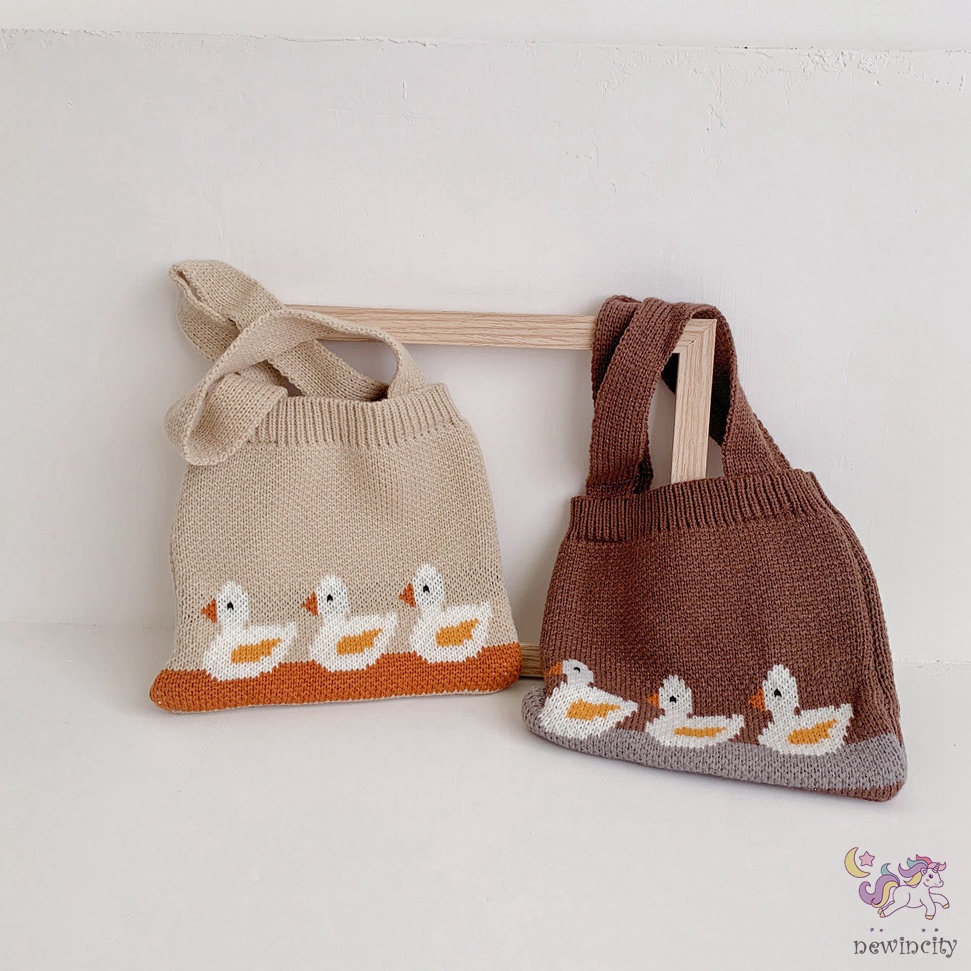 Túi Xách Tay Hoa Văn Hoạt Hình Phong Cách Hàn Quốc Dành Cho Trẻ Nhỏ