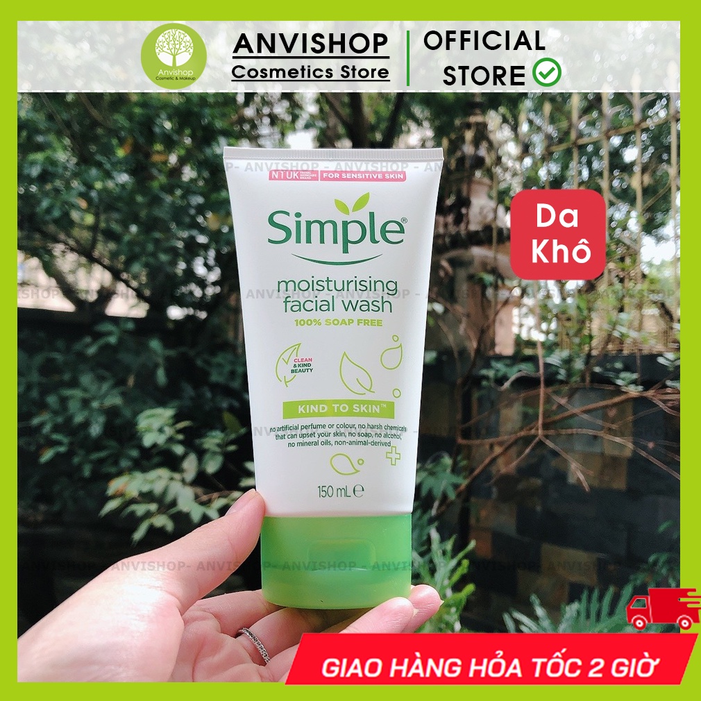 Sữa rửa mặt Simple Refreshing Facial Wash ANVISHOP 150ml