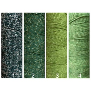 Sợi dệt cotton nhũ.