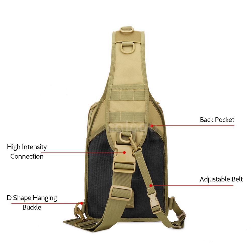 Cặp đeo vai cắm trại đa năng họa tiết rằn ri phong cách quân đội độc đáo cho nam | BigBuy360 - bigbuy360.vn