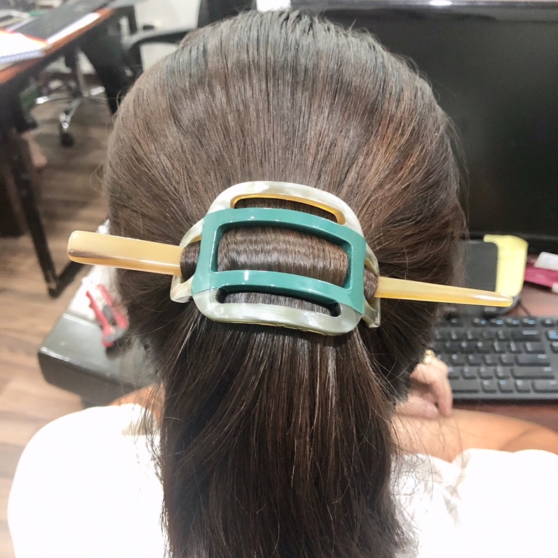 Cặp tóc sừng sơn mài xuất khẩu hàng VIP - ĐẸP - ĐỘC - LẠ ( Horn Comb of HAHANCO)