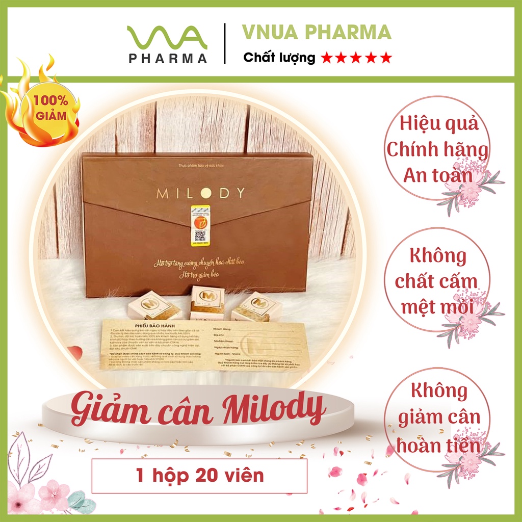 Giảm cân Milody, giảm cân cấp tốc, giảm mỡ bụng tại nhà nhanh, an toàn và hiệu quả, giảm 1-3 kg trong 1 tuần đầu tiên.