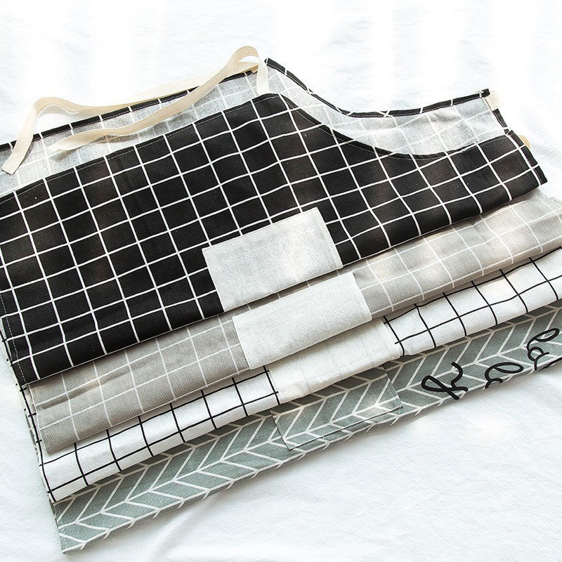 ⛔MẪU MỚI⛔Tạp Dề Cotton+Lanh Thiết Kế Đơn Giản Hiện Đại Cho Nhà Bếp 88208 Lamon Store