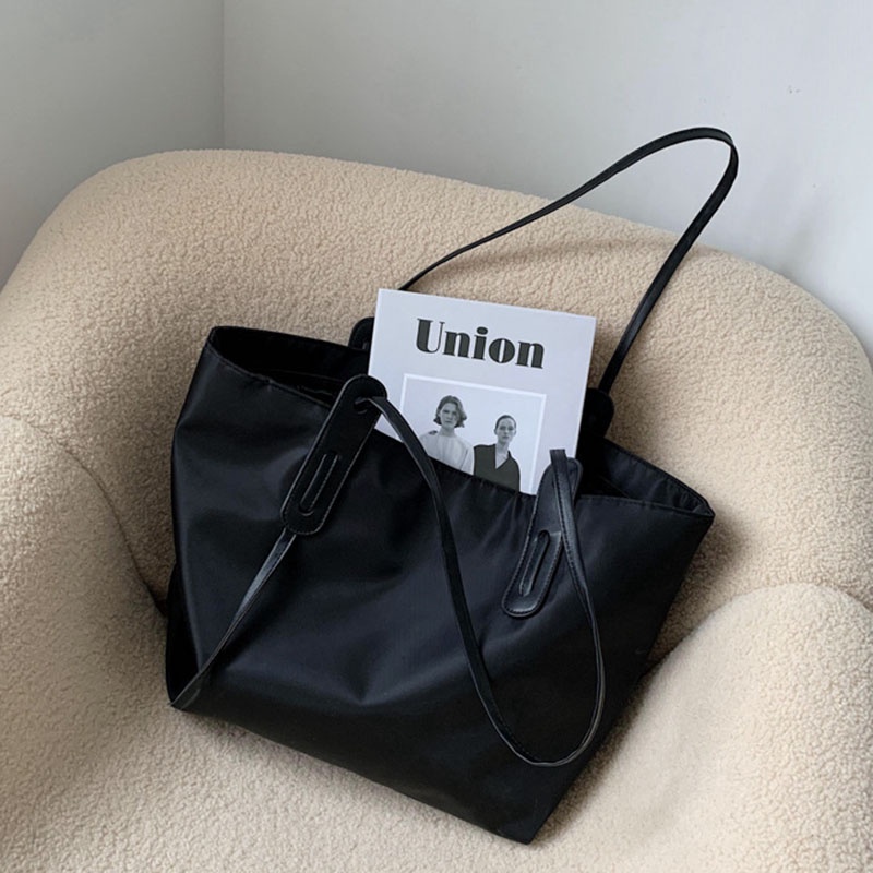 Túi Xách Đeo Vai Sức Chứa Lớn Bằng nylon Thời Trang Phong Cách Âu Mỹ Cổ Điển