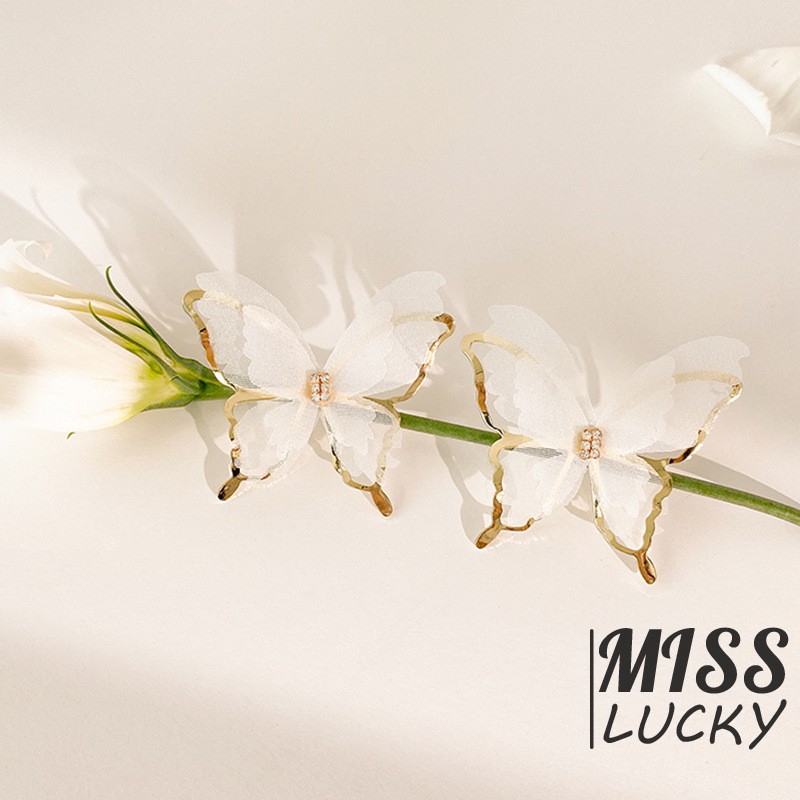 VN BUTTERFLY NEW Khuyên Tai Nữ Kiểu Dáng Thời Trang Cá Tính