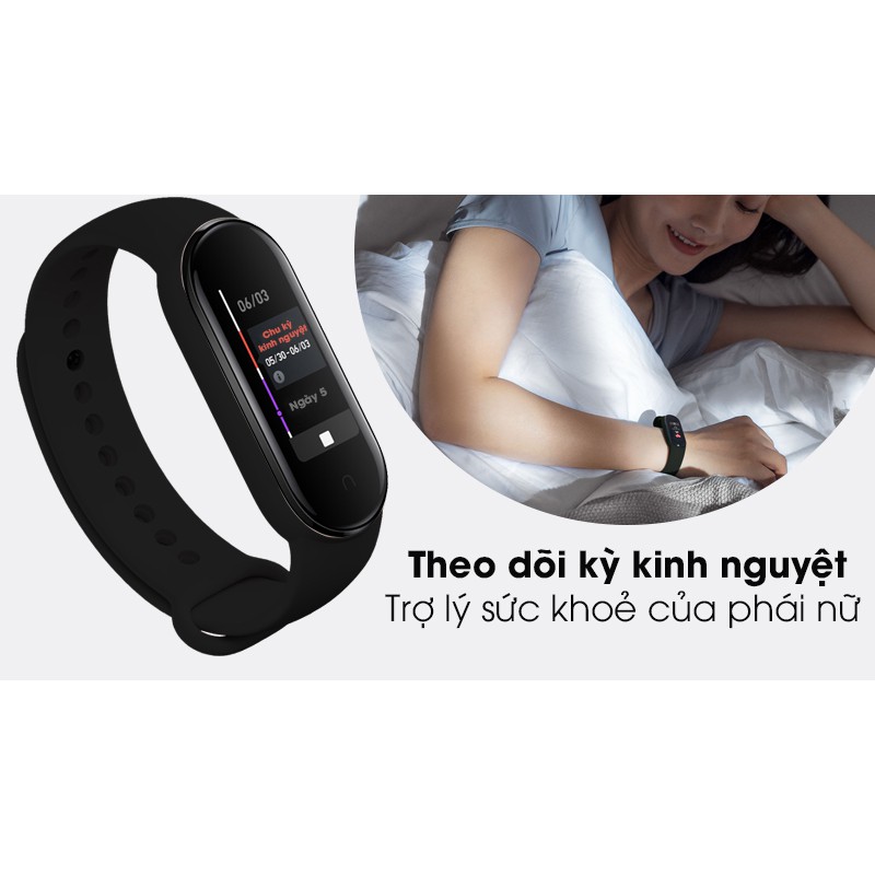 Vòng đeo tay thông minh miband 5 Hàng chính hãng phiên bản quốc tế [ Bảo hành lỗi 1 đổi 1]