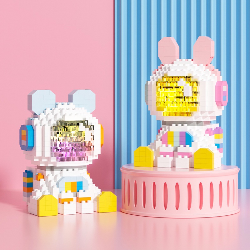 Khối xây dựng Disney-Bộ mô hình lắp ráp-Động vật hoạt hình dễ thương-Hiệu ứng 3D-Đèn nghiền-Đồ chơi phát triển MODEL
