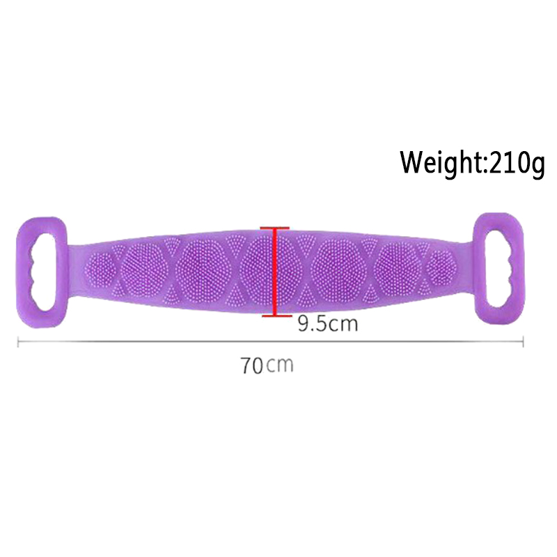 Scrubbing Silicone Bath Towel Bathing Back Massage Bathing Brush Wholesale Environmental Friendly YKT