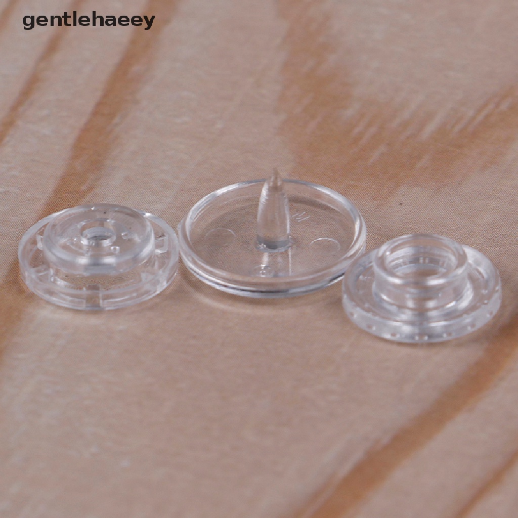 Set 50 Nút Bấm 12mm kam T5 Bằng Nhựa Trong Suốt Tiện Dụng