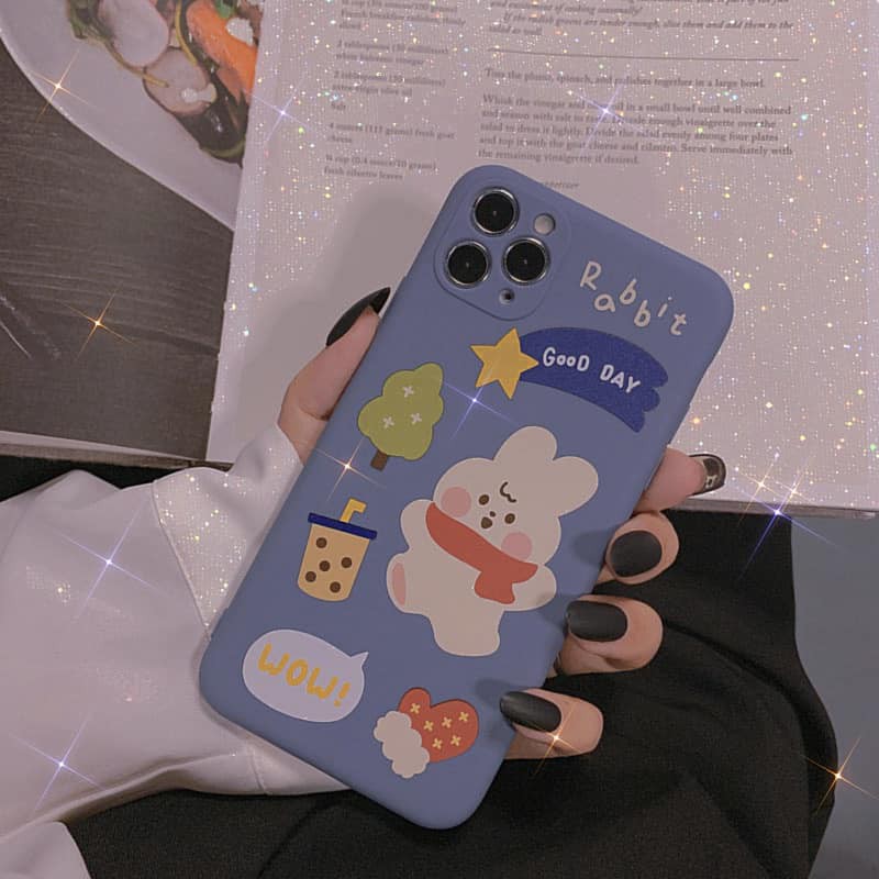 Ốp Lưng Điện Thoại Nhựa Mềm Thỏ Good Day - CAS2158