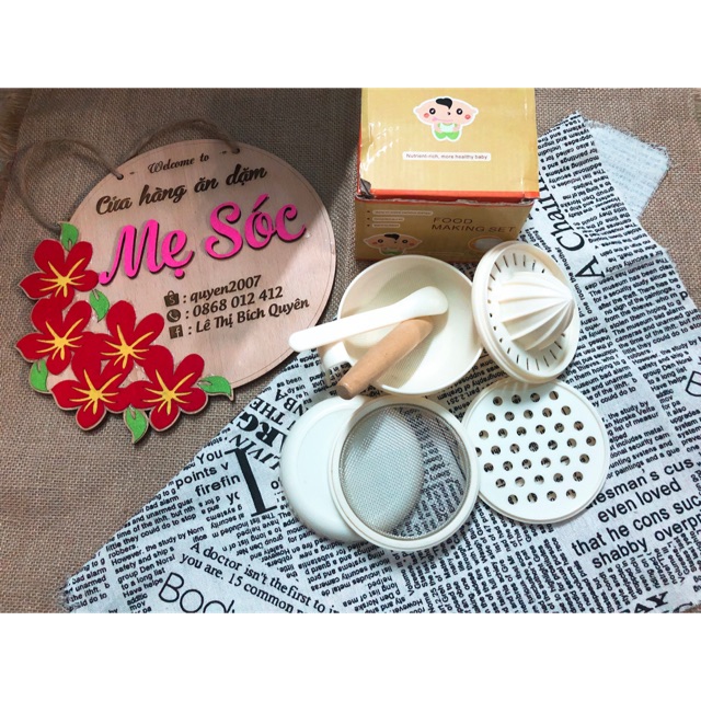 Bộ chế biến ăn dặm cho bé