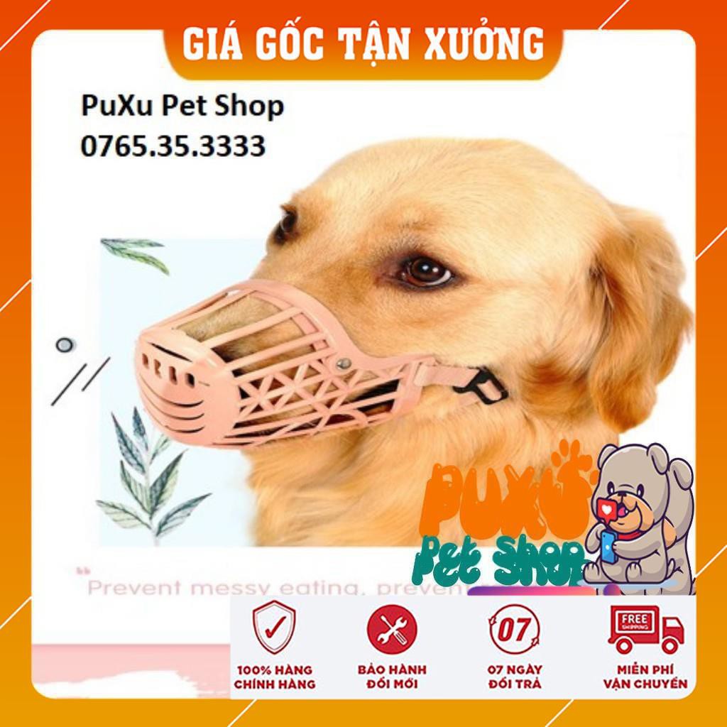 MUA RỌ MÕM CHÓ 😍𝗦𝗔𝗟𝗘😍 Bằng nhựa không gây đau cho bé, có khóa nới linh động có chỉnh dây cho bé thoải mái nhất.