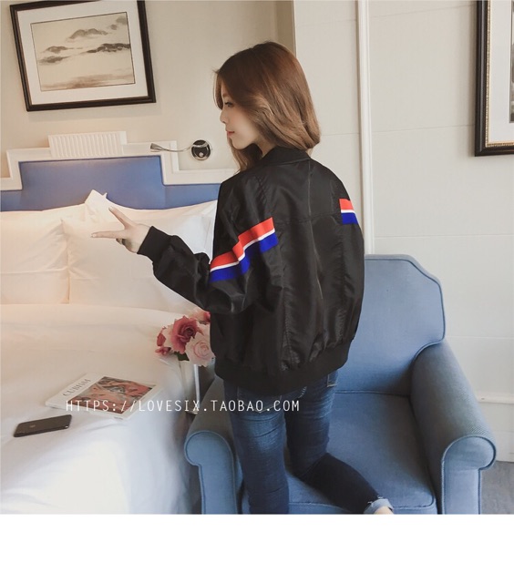 Áo khoác gió nữ phối sọc hot hot