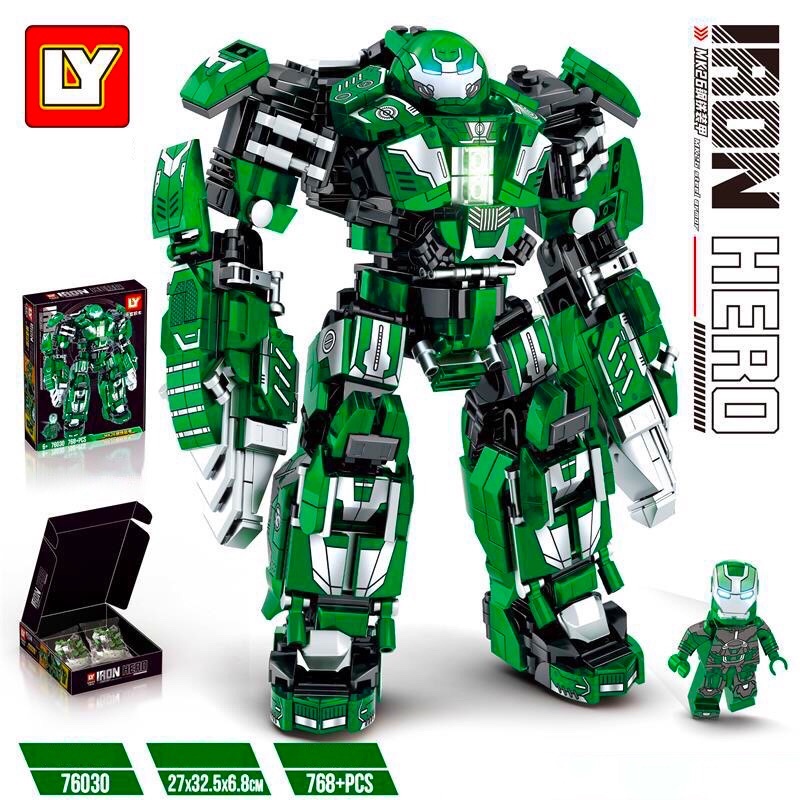 Xếp hình Marvel - LY 76030 ( Lắp Ráp Mô Hình Hulk Buster MK26 768 Mảnh )