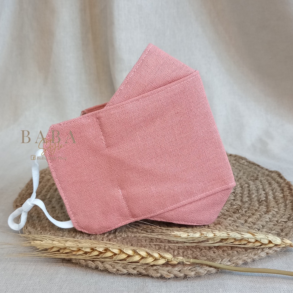 Khẩu trang 3 Lớp chất liệu Linen – Cotton,100% sợi tự nhiên, kháng khuẩn, combo đủ màu, thoáng mát, tái sử dụng nhiều lầ