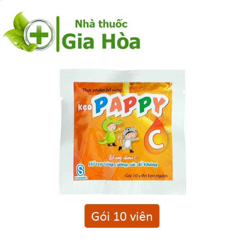Viên ngậm Vitamin C Pappy - Bổ sung vitamin C, bồi bổ sức khoẻ, tăng cường đề kháng cho trẻ em và người lớn