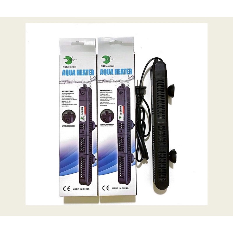 Cây sưởi ấm hồ cá RS Electrical 100W 200W 300W - Bảo Vệ Chống Bỏng, An Toàn RS-134 RS-135 RS-136