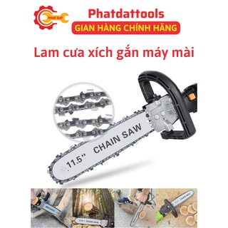 Bộ lam cưa xích gắn máy mài-Bộ chuyển máy mài thành máy cưa xích mini