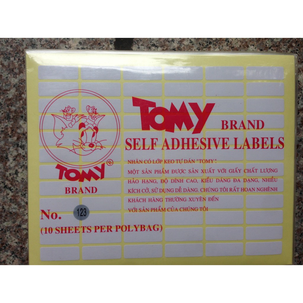 Giấy decal tomy A5 cỡ 99-124