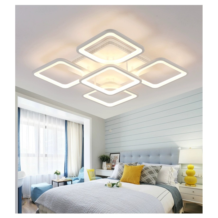 Đèn Led Ốp Trần Trang Trí Phòng Khách  12 Cánh, 3 Chế Độ Sáng Bảo Hành 12 Tháng