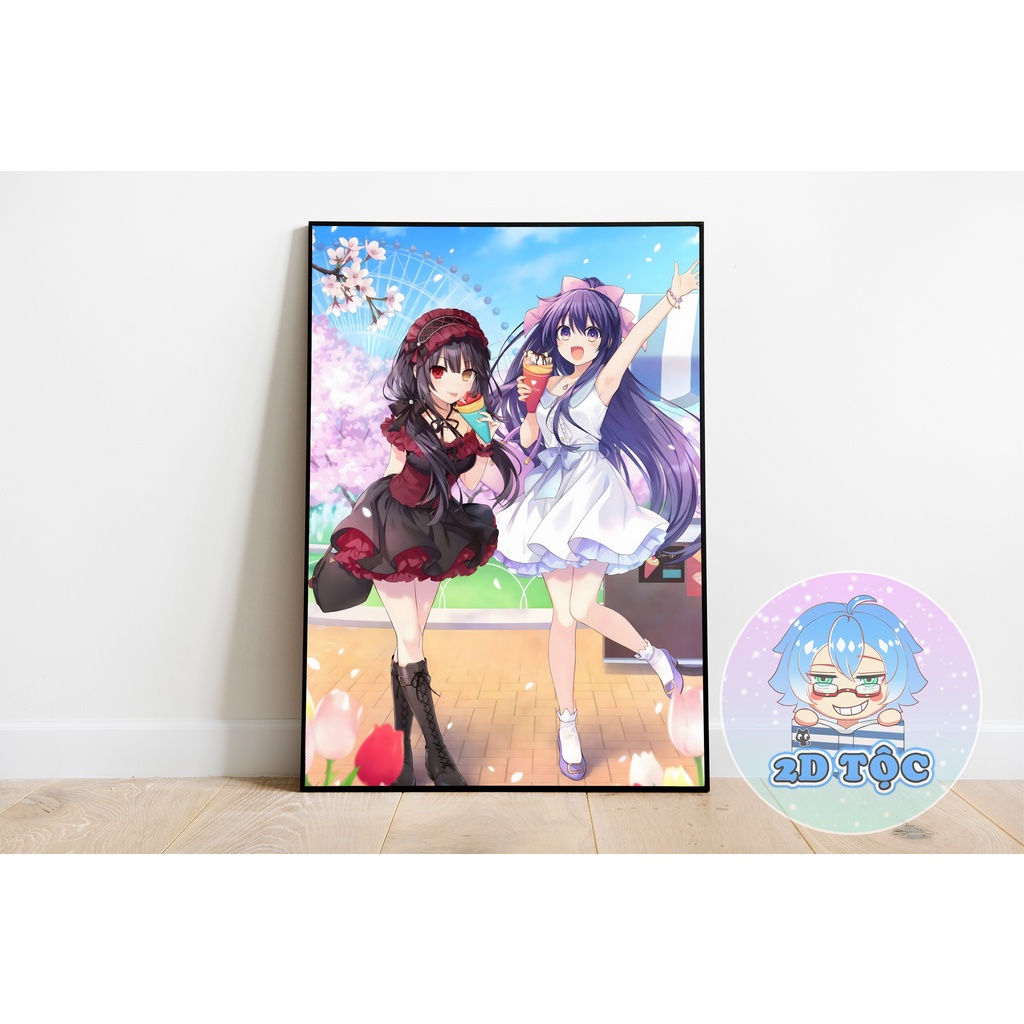 TRANH POSTER A3 TOKISAKI KURUMI (4) ANIME MANGA DATE A LIVE CHẤT LIỆU GIẤY CAO CẤP - 2D TỘC SHOP