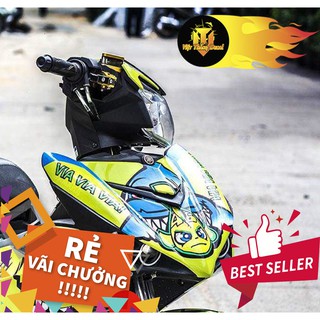 Tem trùm exciter 150 cá mập xanh vàng hot nhất