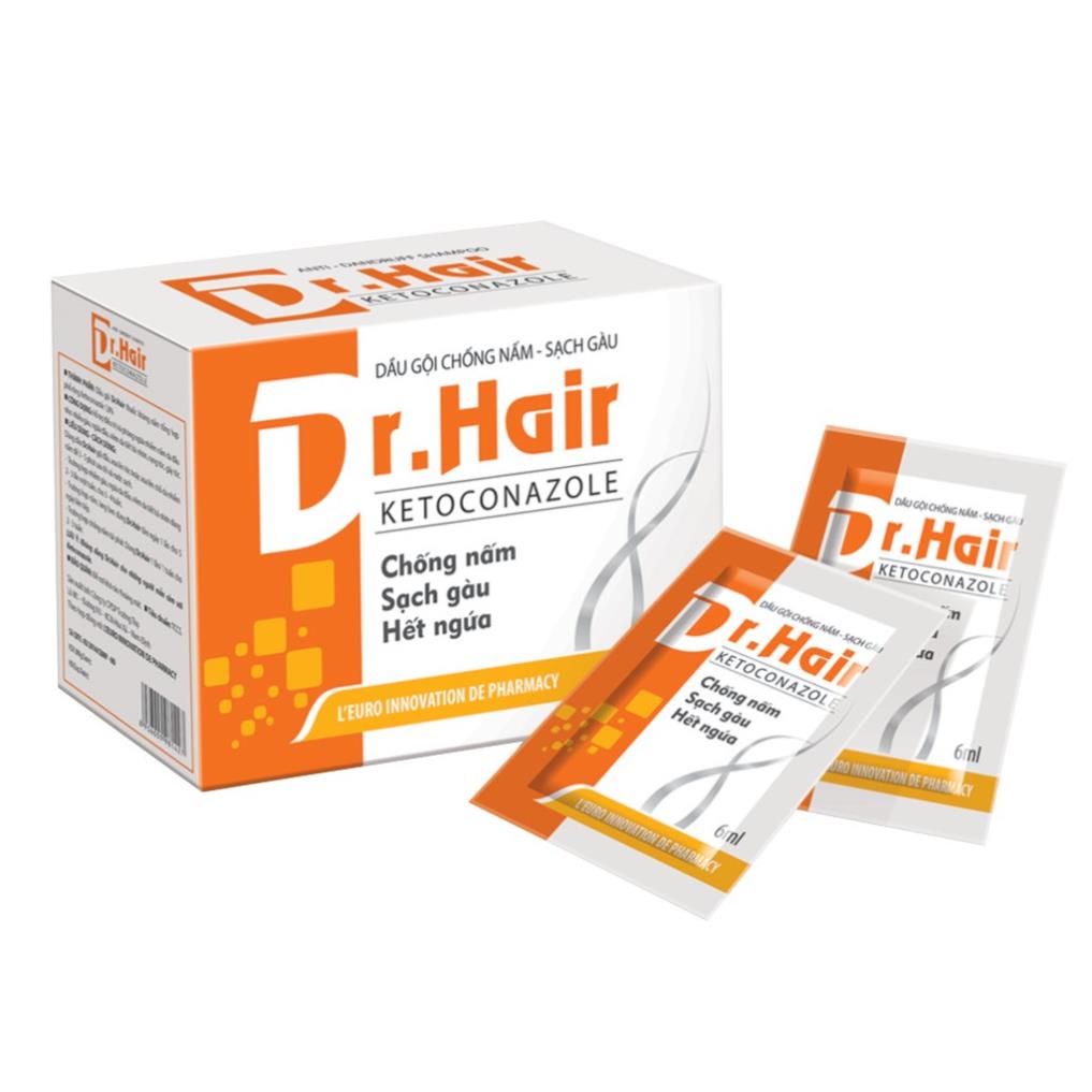 [GIÁ GỐC] Dr.Hair Dầu Gội giúp làm sạch gàu ngừa rụng tóc - Hộp 30 gói